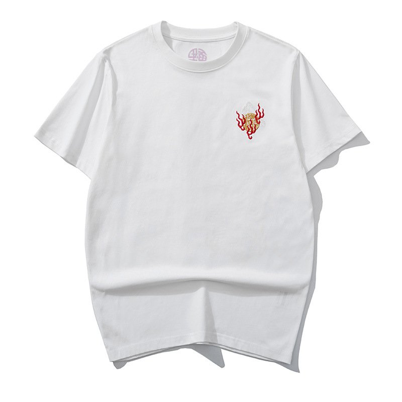Imported round neck pure cotton oversized Men t-shirt - Image 2