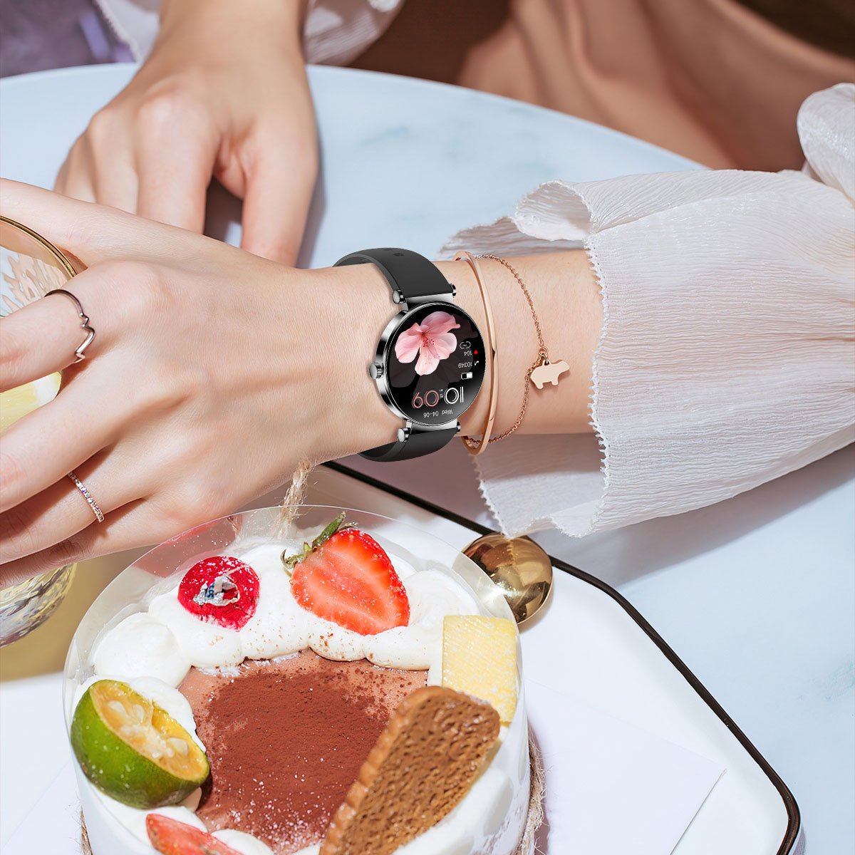 Y16 Ultra-thin AMOLED screen Smart watch - Image 6