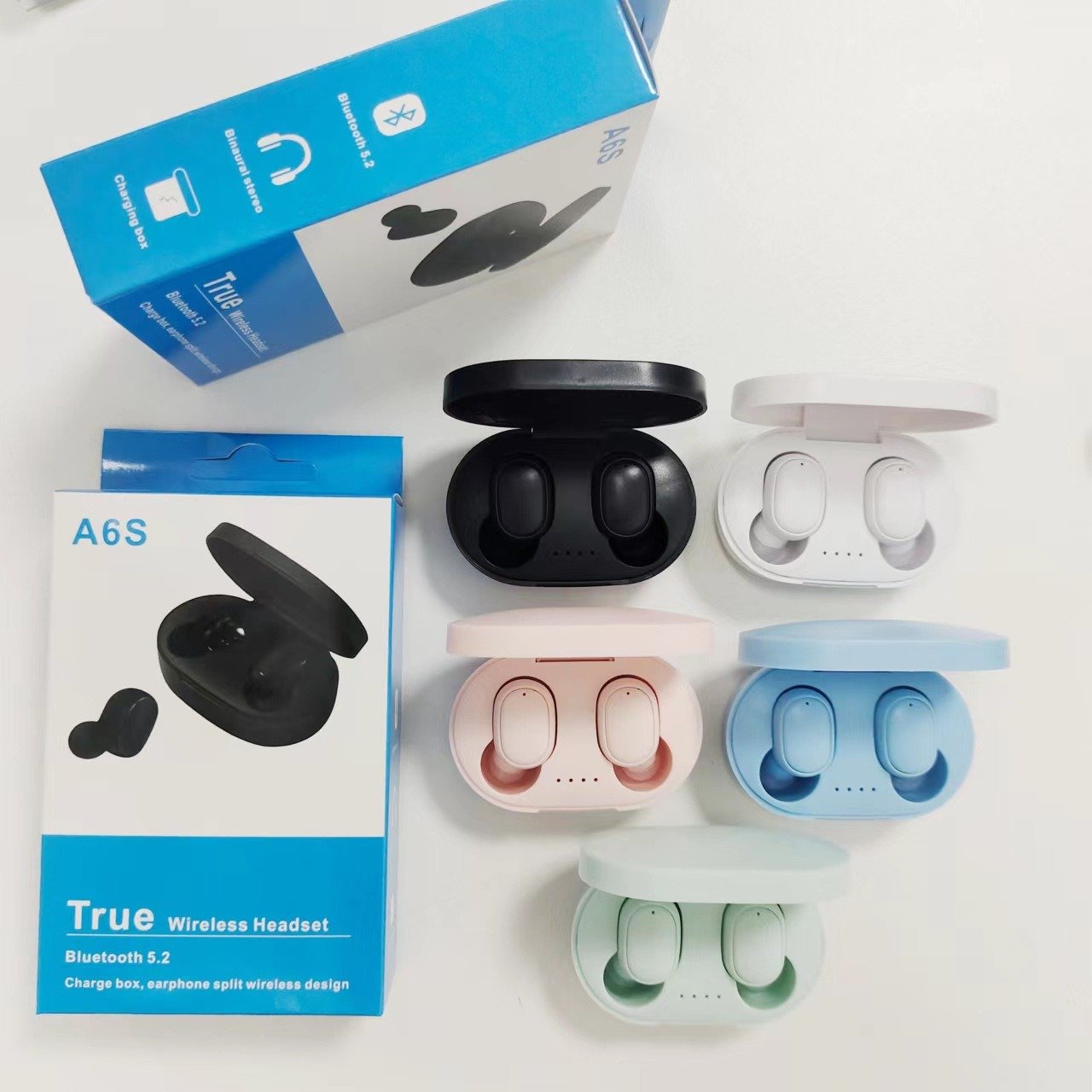 A6S Macaron Bluetooth 5.2  Earbuds Sports - Image 3