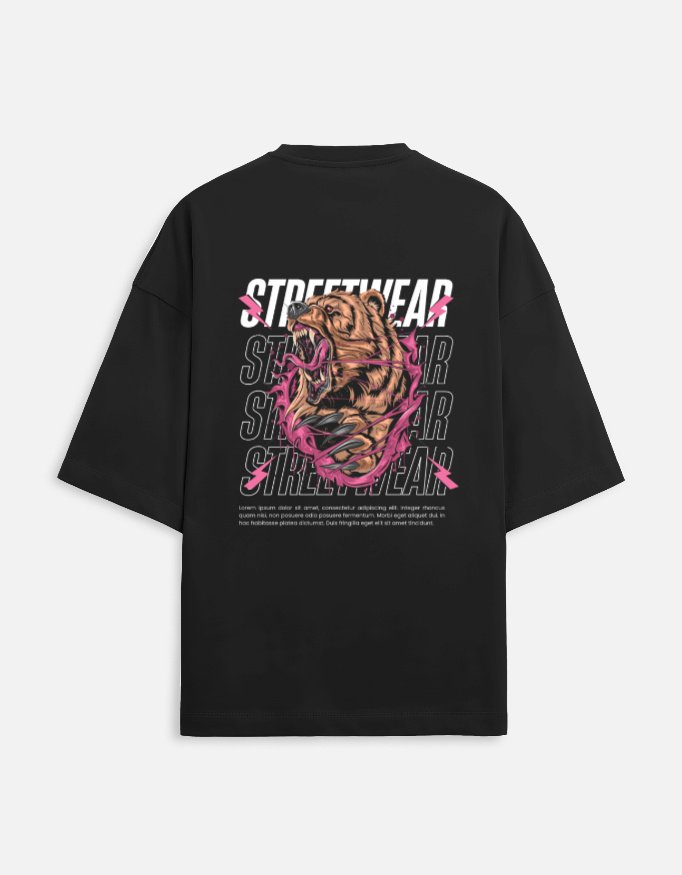 Unique18 Black Edition Oversized T-Shirt - Image 2