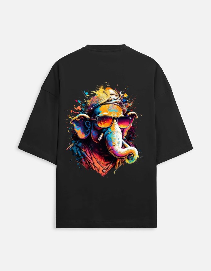 Unique18 black edition oversized t-shirt - Image 2