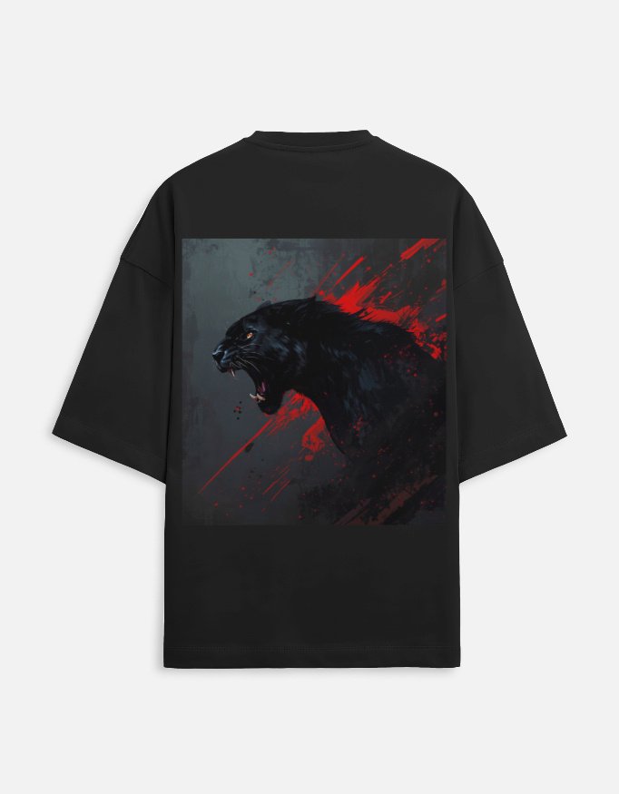 Unique18 black edition oversized t-shirt - Image 2