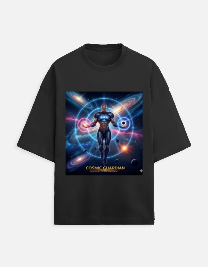 Unique18 Black Edition Oversized T-Shirt - Image 3