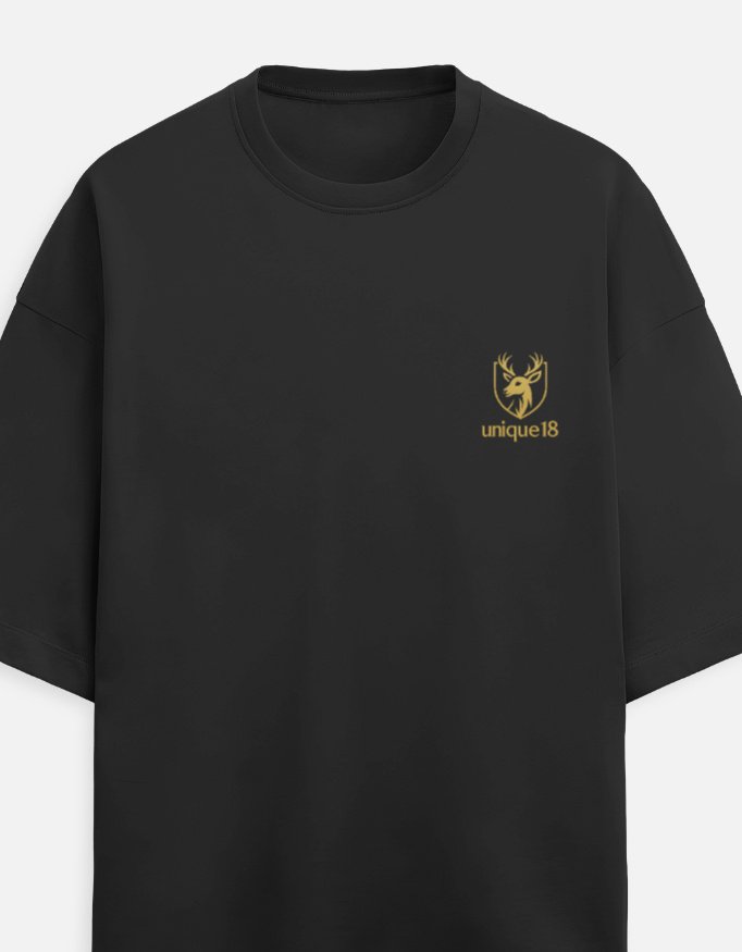 Unique18 Black Edition Oversized T-Shirt - Image 3