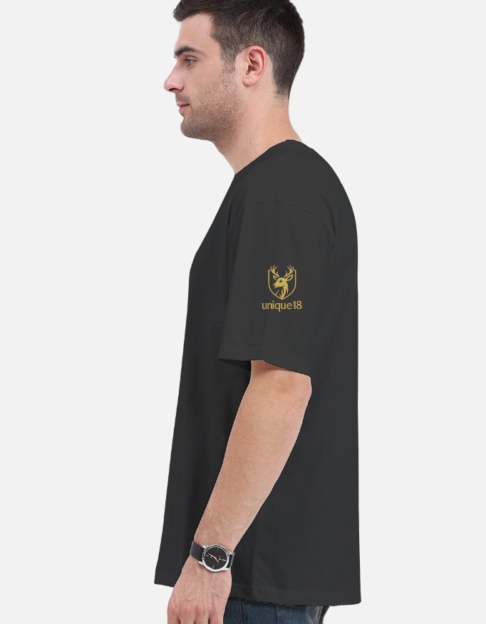 Unique18 Black Edition Oversized T-Shirt - Image 2