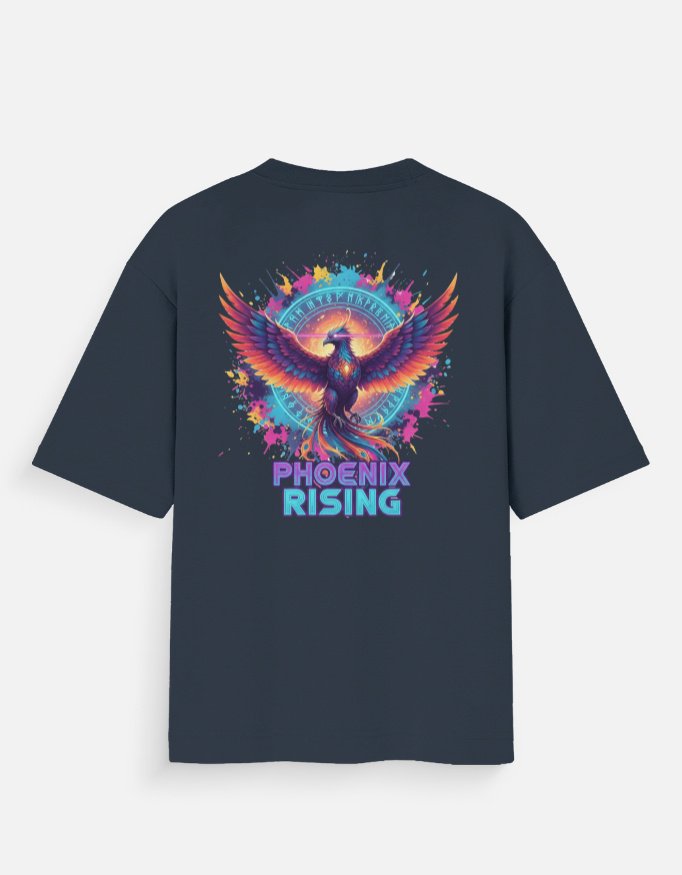 Casual oversized t-shirt PHOENIX RISING - Image 2