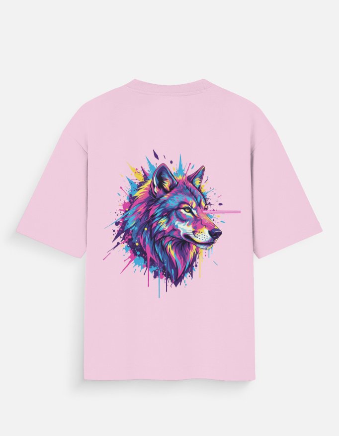 Casual oversized t-shirt WOLF - Image 5